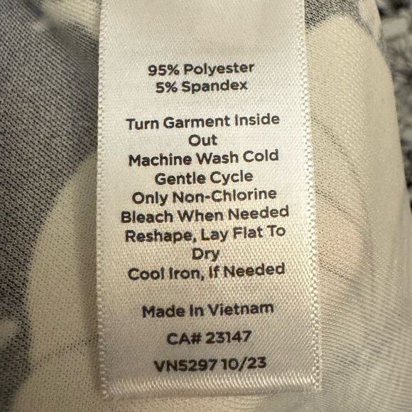 NWT Talbots Size 2X Plus Size Black White Floral Print Tank Maxi Dress - Picture 12 of 12